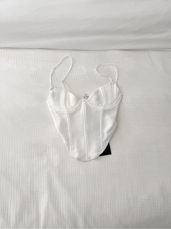 White Fox Boutique Other - White Corset Top - WHITEFOX NEW WITH TAGS